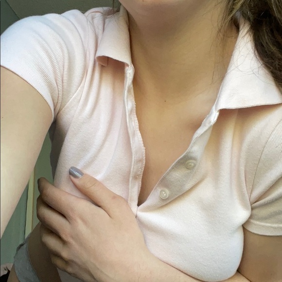 Brady button pink top - Picture 2 of 4